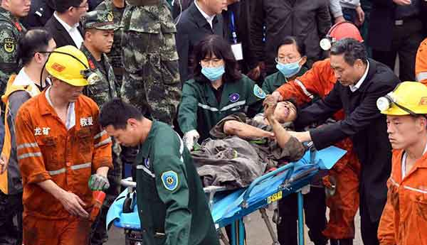 சீனாவில் நிலக்கரி சுரங்கம் இடிந்து விழுந்த விபத்தில் பலர் சிக்கித் தவிப்பு…