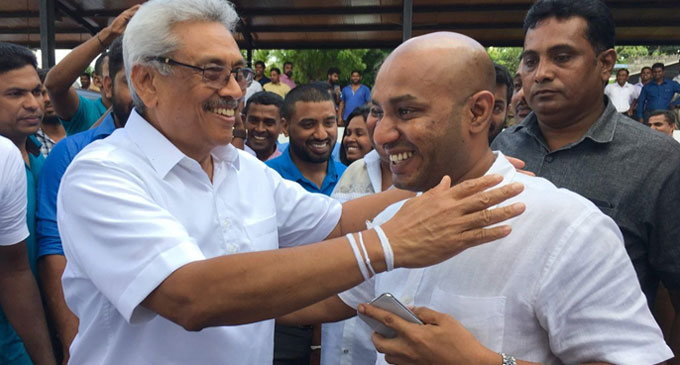 துமிந்த – வீரகுமார, கோட்டாவின் முதல் பிரசாரத்தில் [PHOTOS]