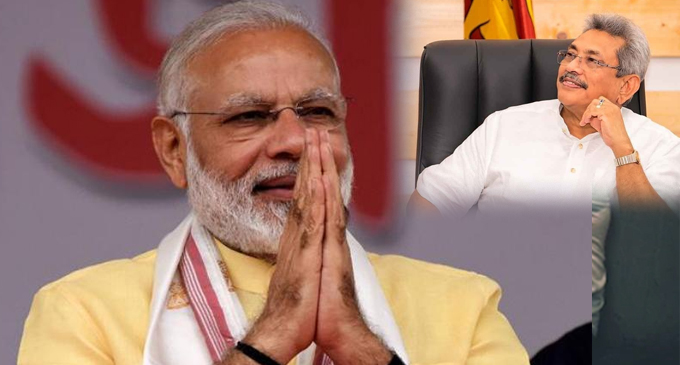 பாரத பிரதமர், ஜனாதிபதி கோட்டாபயவிற்கு பாராட்டு
